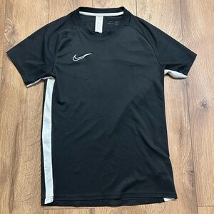 Nike Men's Black Tee with White Accents